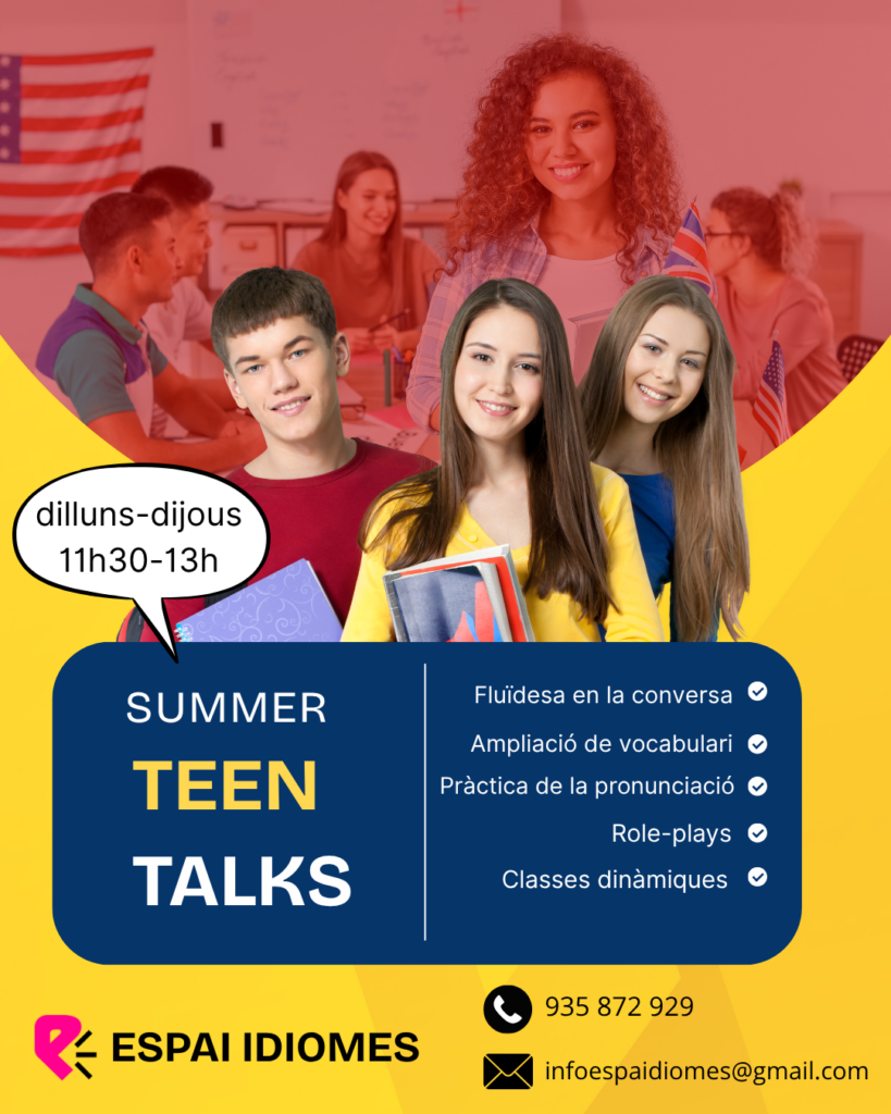 TEEN TALKS INTENSIU D’ESTIU