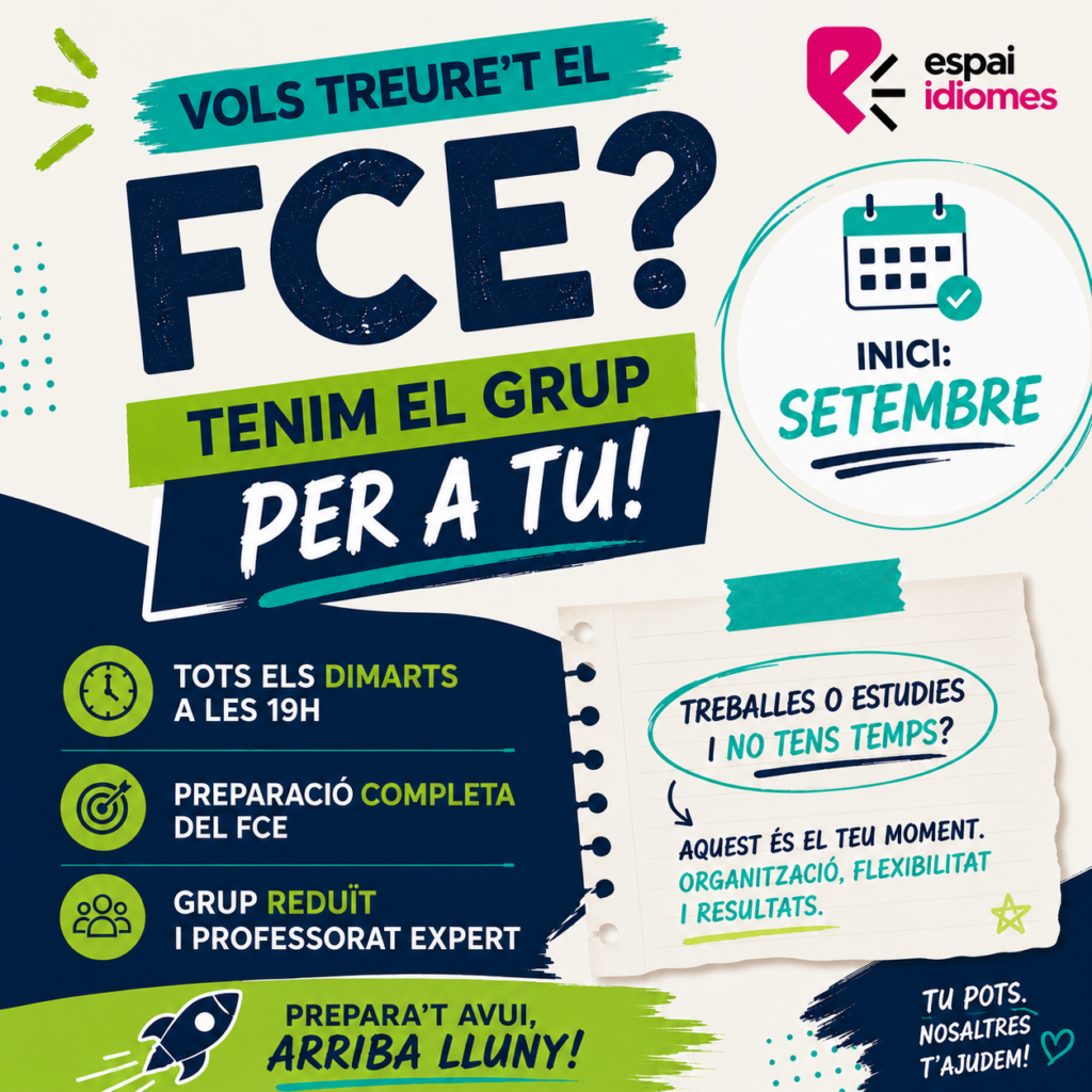 NOU GRUP DE FCE AL SETEMBRE!